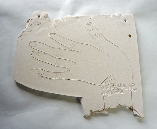 Hand With Embossed Bracelet