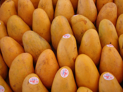 An array of mangoes