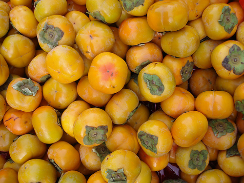 array of persimmons