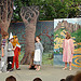 Children acting out the Wizard of Oz